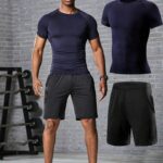 Men’s Quick-Dry Gym Set – Workout T-Shirt & Shorts for Fitness & Training